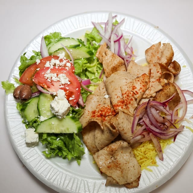 Chicken Gyros Plate.